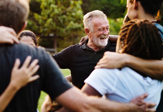 Farmington Hills patient smiling with new dentures