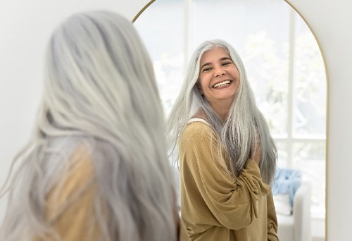 Happy Farmington Hills patient enjoying time with friends