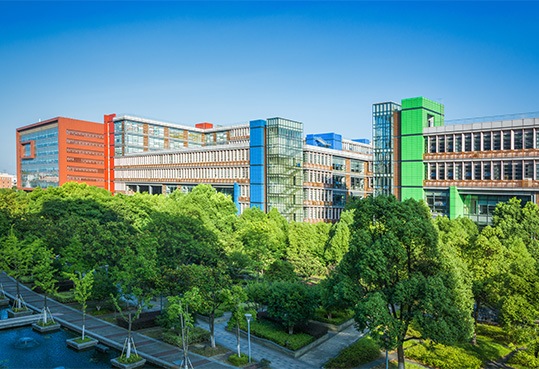 Exterior of building at the University of Detroit Mercy School of Dentistry